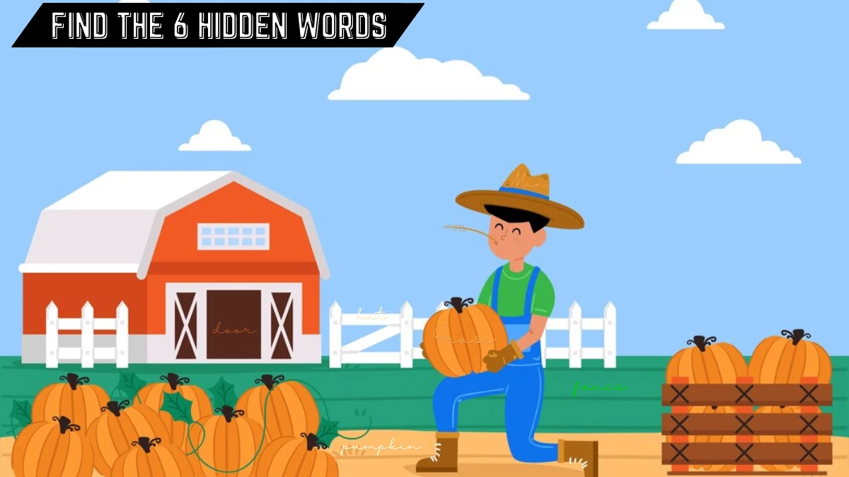 Picture Puzzle IQ Test: Only Genius Can Spot the 6 Hidden Words in this Farming Image in 15 Secs