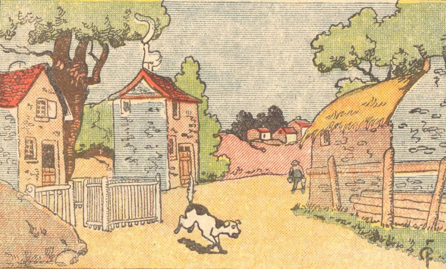 An antique puzzle that still stirs the entire Internet. Can you see the cat in the picture?