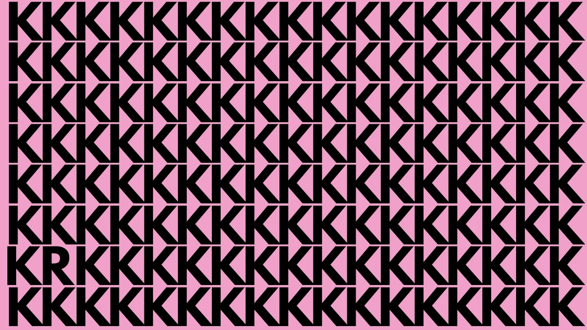 Brain Teaser IQ Test: Only Eagle Eyes Can Spot the Letter R among K in 6 Secs