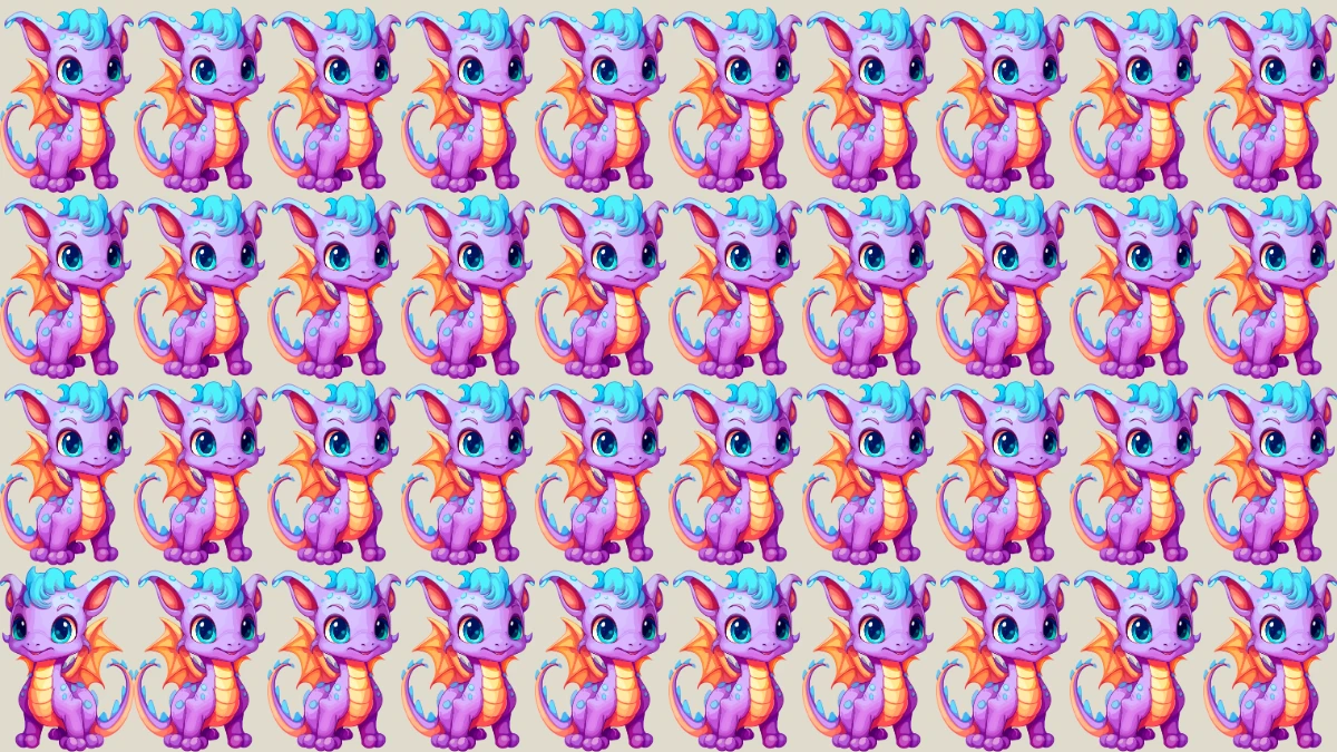 Brain Teaser Odd one Out Puzzle: Can you Find the odd Dragon in 8 Secs