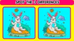 Brain Teaser: Spot 3 Differences in 12 Seconds