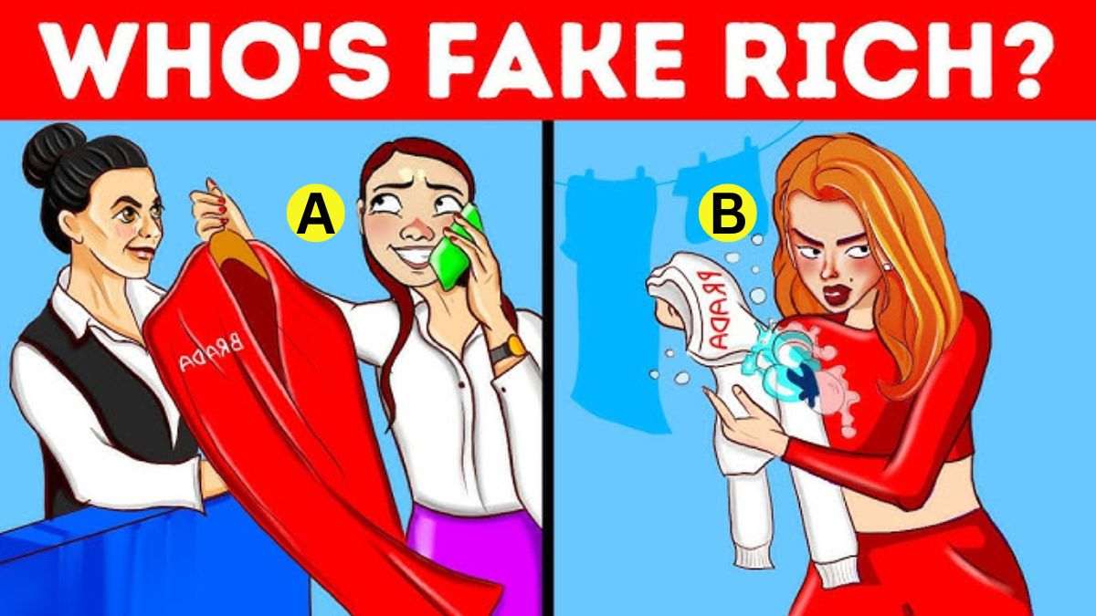 Brain Teaser: Who’s Fake Rich? Only Highly Observant Pass This IQ Test In 5 Seconds!