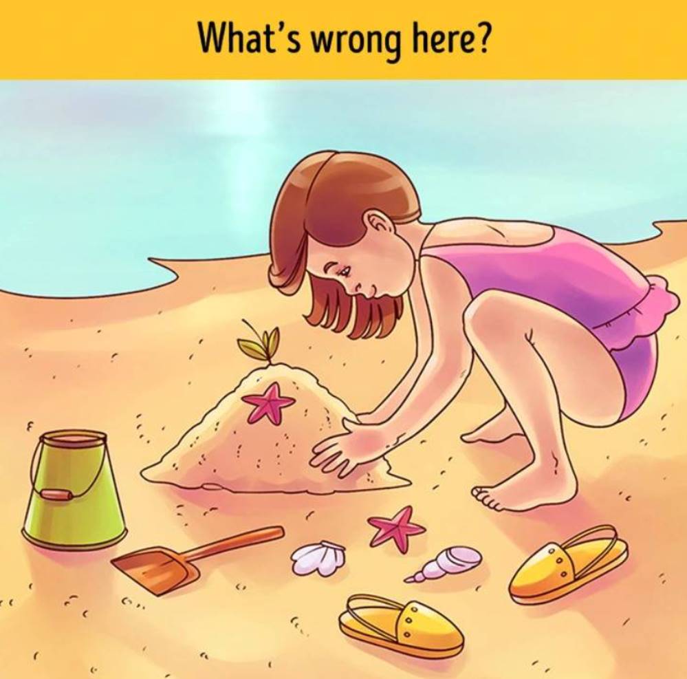 Challenge your logic: Can you spot the hidden flaw in the beach picture in just five seconds?