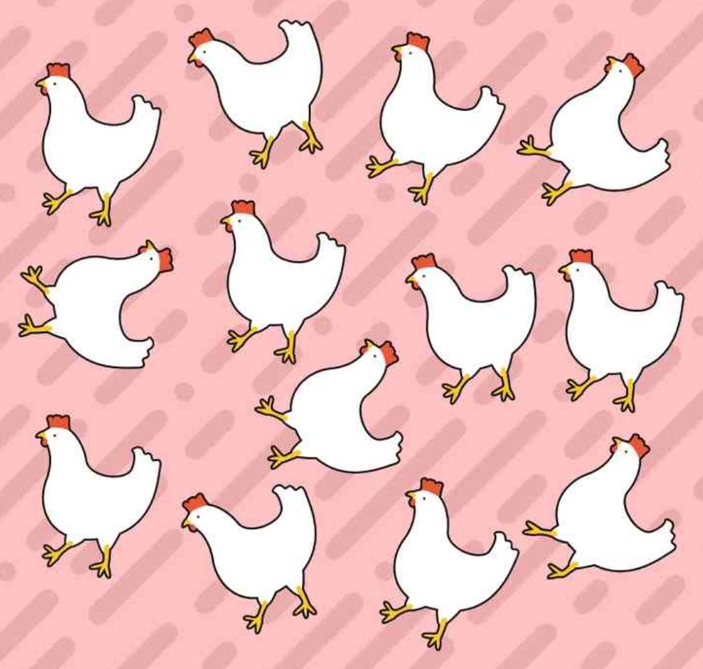 Find the odd chicken Hiding among the crowd in Just 7 seconds. Test your attention level!