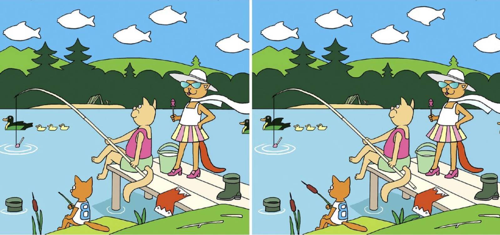 Geniuses spot 10 differences between the pictures within 30 seconds. And you?