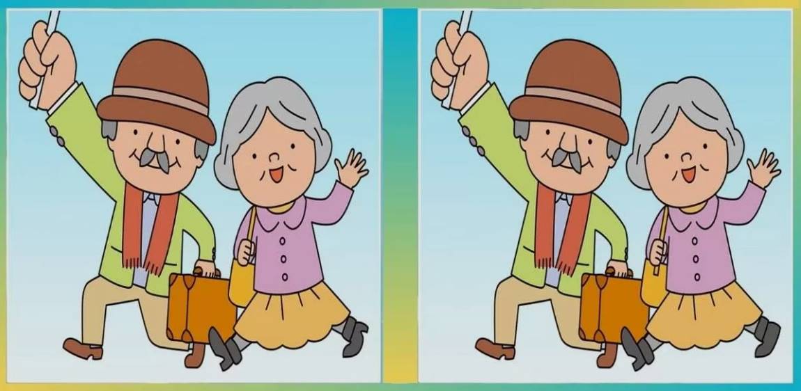 In 20 seconds, identify 3 variations between the cute old couple’s photos! Are you up for the challenge?