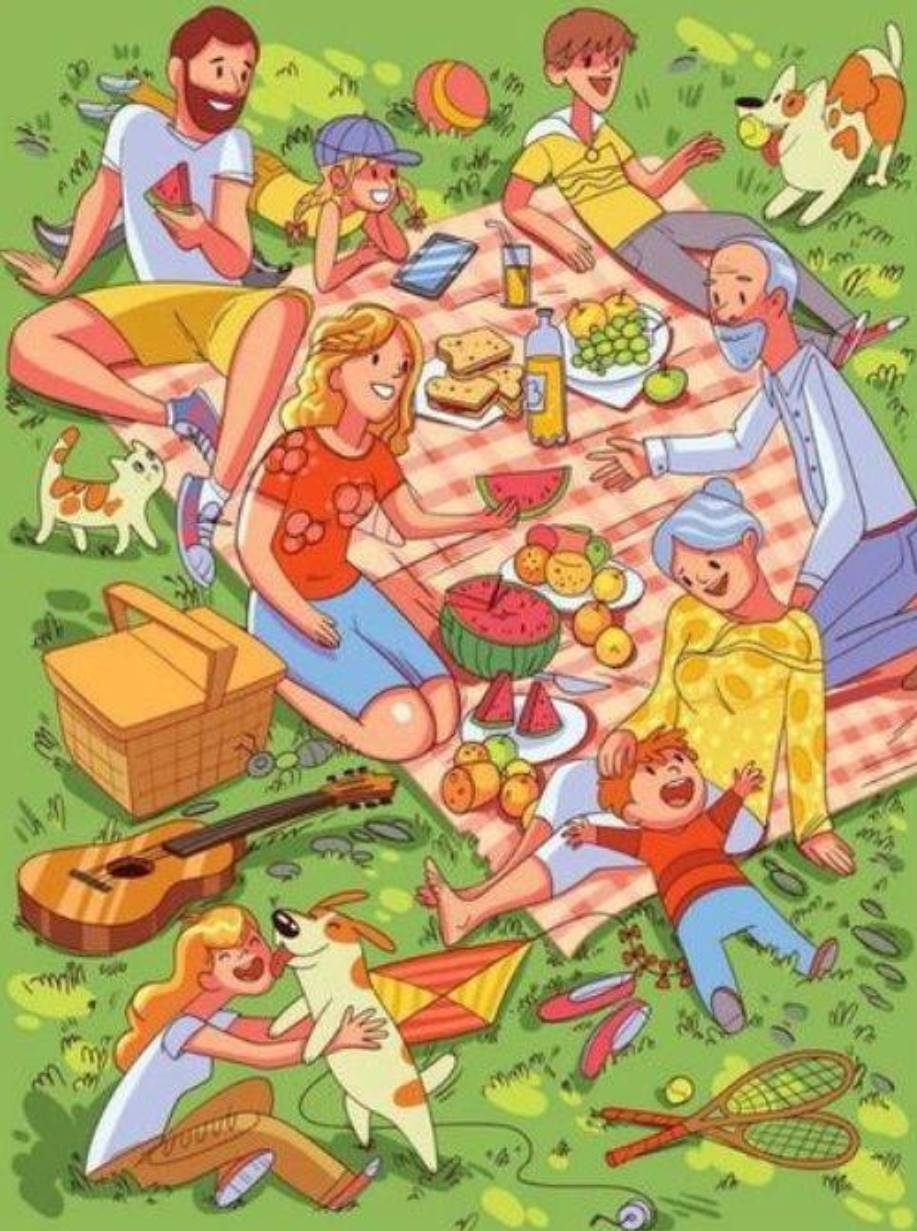 In just 12 seconds, this picnic scene’s umbrella can only be identified by only chosen ones! Try your skills