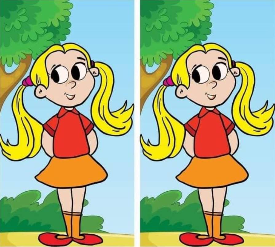 In sixteen seconds, try to identify the subtle difference in this picture of a blonde girl!