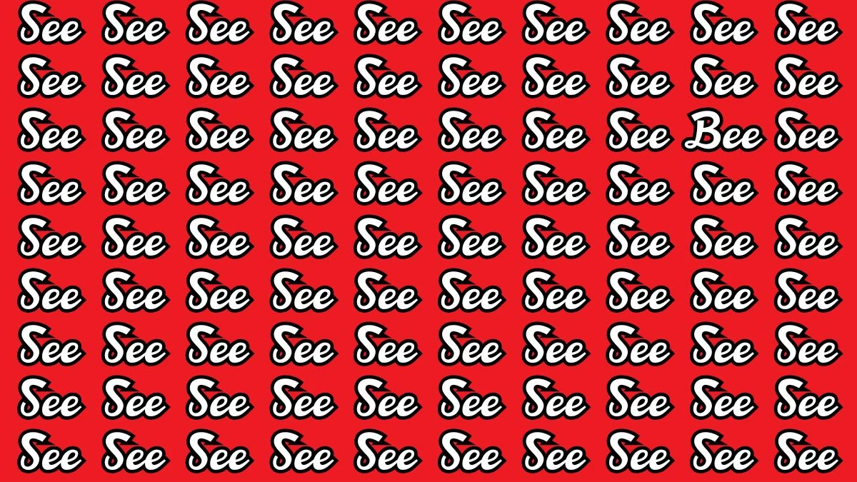 Observation Brain Test: Can you find the word Bee among See in 8 Secs