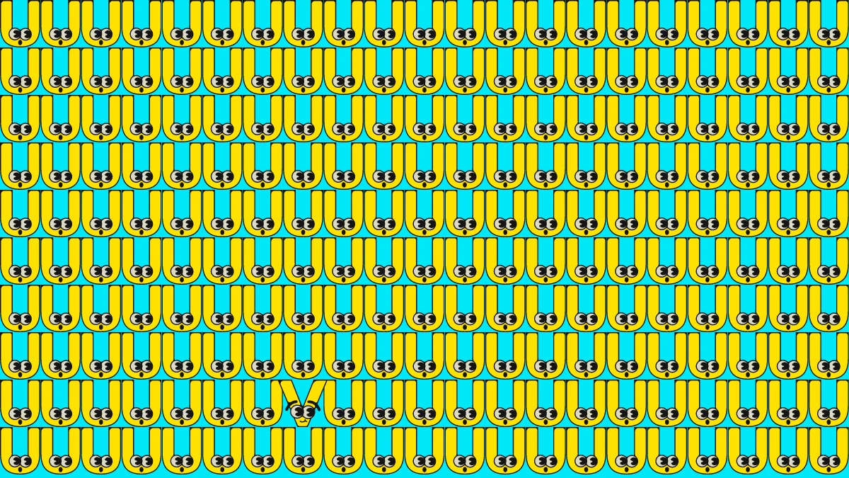 Observation Brain Test: Only Sharp Eyes Can Spot the Letter V in 8 Secs