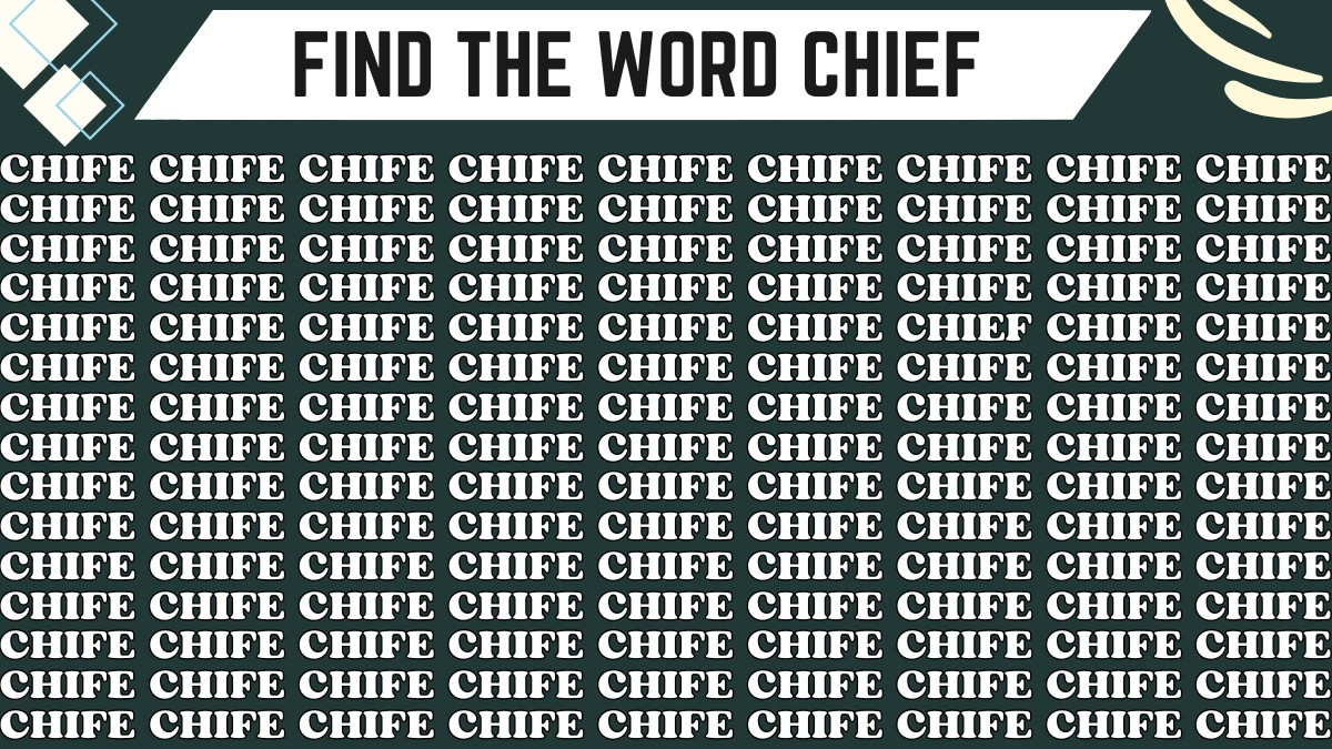 Observation Find it Out: Only 4k Vision Can Spot the Word Chief in 12 Secs