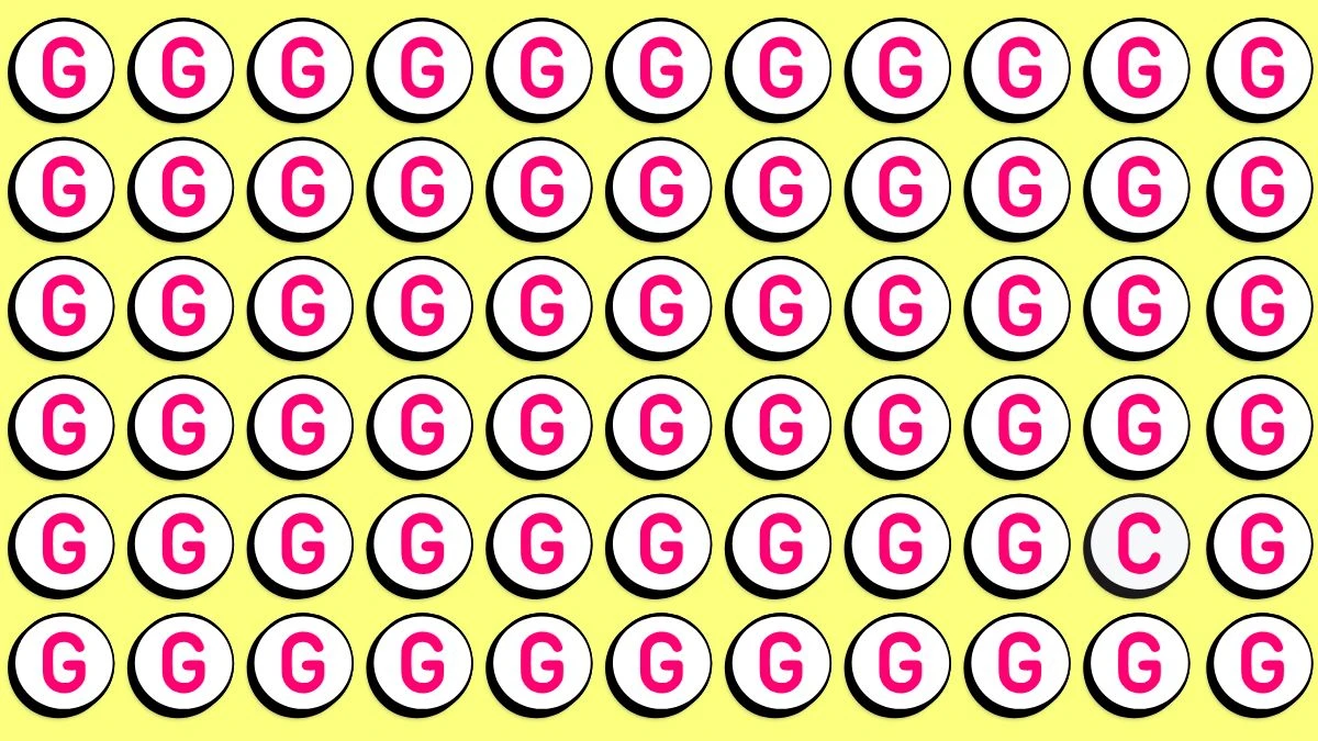 Observation Visual Test: Only 4K Vision Can Spot the Letter C in 7 Secs​