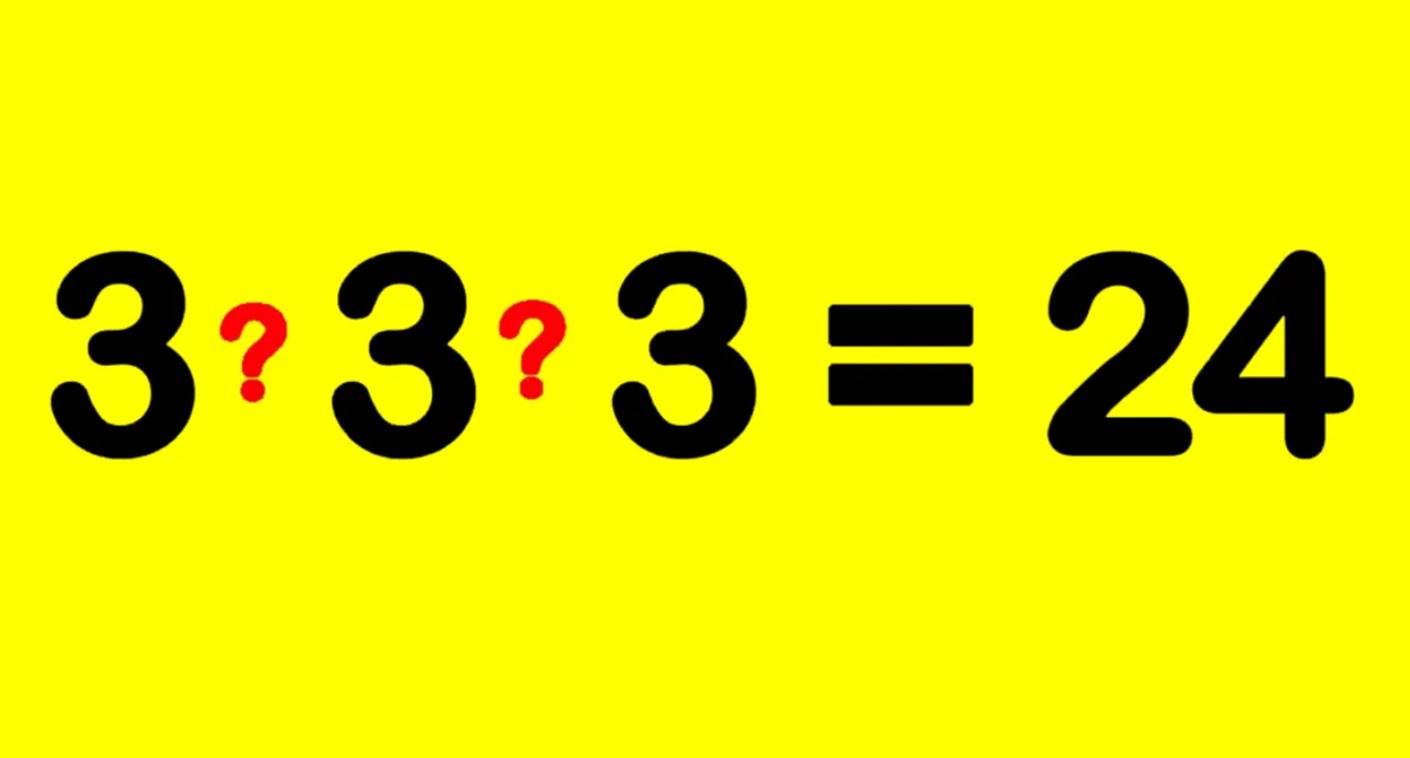 Only geniuses will put the right mathematical signs between the numbers! Try your mind