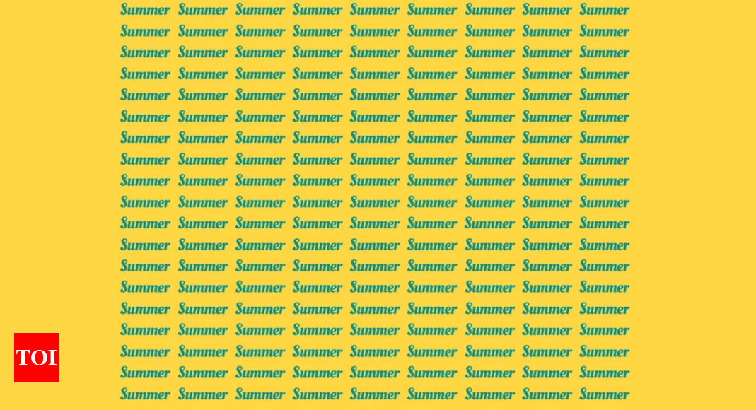 Optical Illusion: Find the odd word that is not SUMMER in this image |