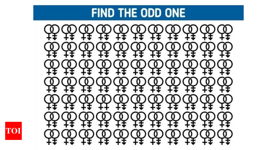 Optical Illusion test that sharpens your mind: Find the odd symbol in this photo and recharge your brain