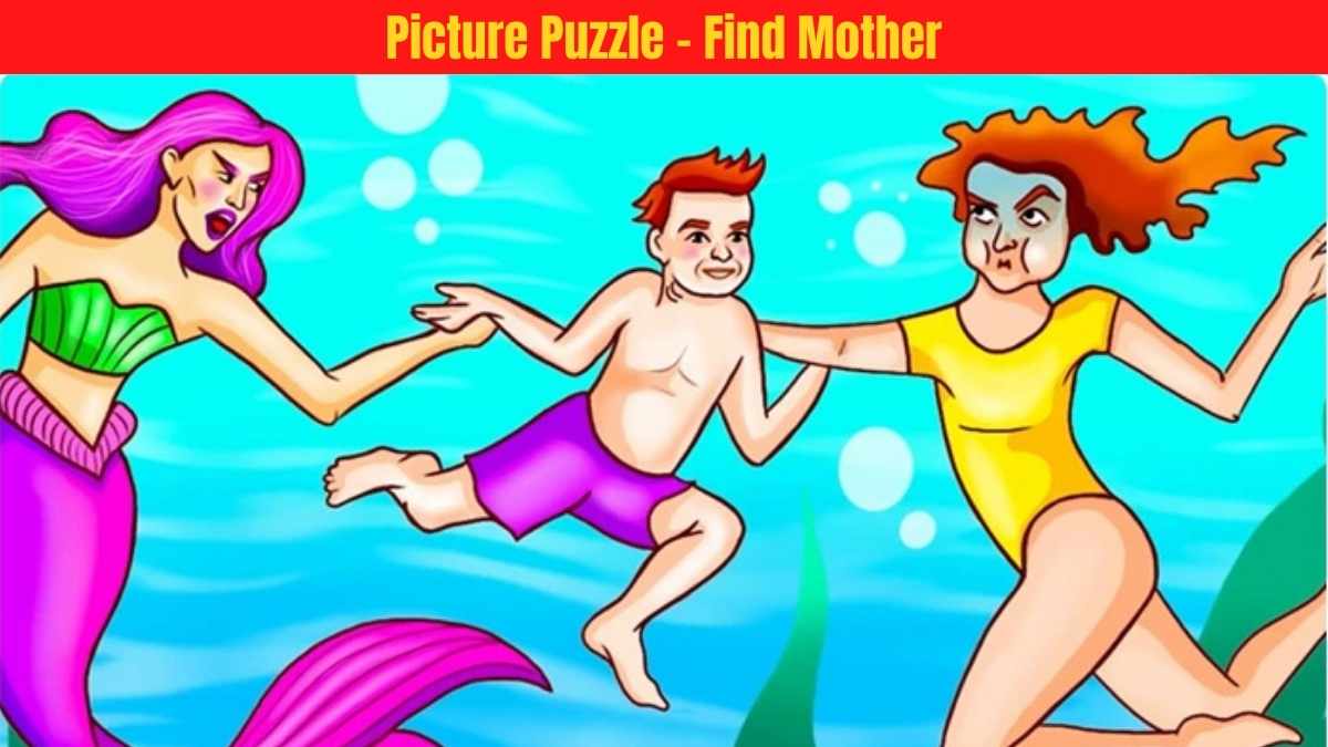 Picture Puzzle IQ Test: Identify the Mom in 10 Seconds! Only High-IQ Individuals Can Solve It