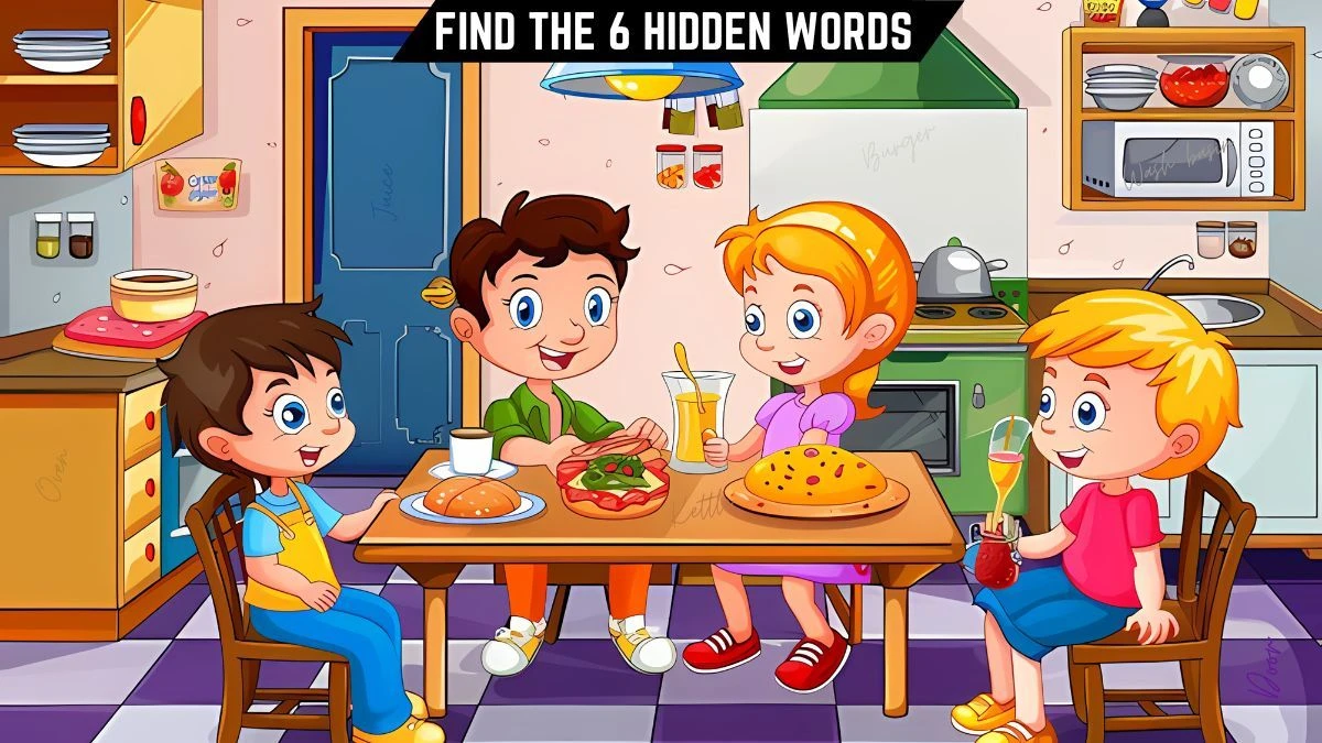 Puzzle IQ Test: Only 1 out of 5 can spot the 6 Hidden Words in 13 Secs