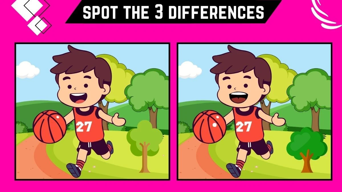 Spot the 3 Differences: Only Genius with Eagle Eyes Can Spot the 3 Differences in this Boy Playing Football Image in 10 Secs