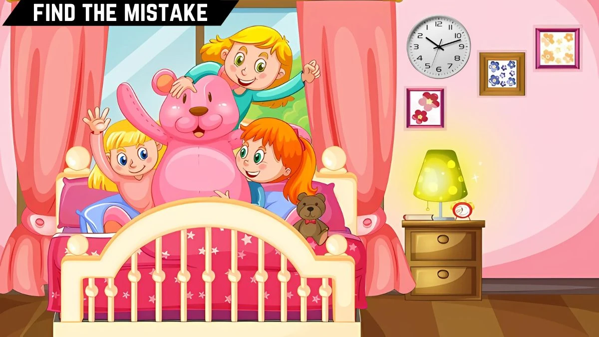 Spot the Mistake Picture Puzzle: Only People with High IQ Can Spot the Mistake in this Bedroom Image in 9 Secs