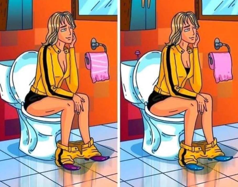 The ability to spot all five differences in this challenge is said to require an IQ of 140.