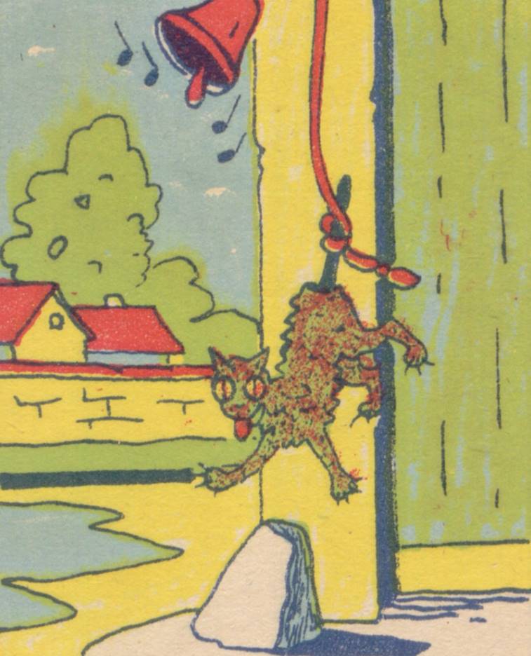 The bully hung the cat by its tail. Where is this scoundrel in the picture? A visual puzzle to test your attentiveness.