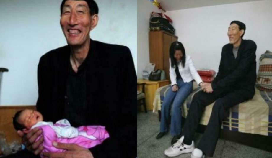 The tallest man in the world is a dad now. Everyone on social media wonders what his son looks like