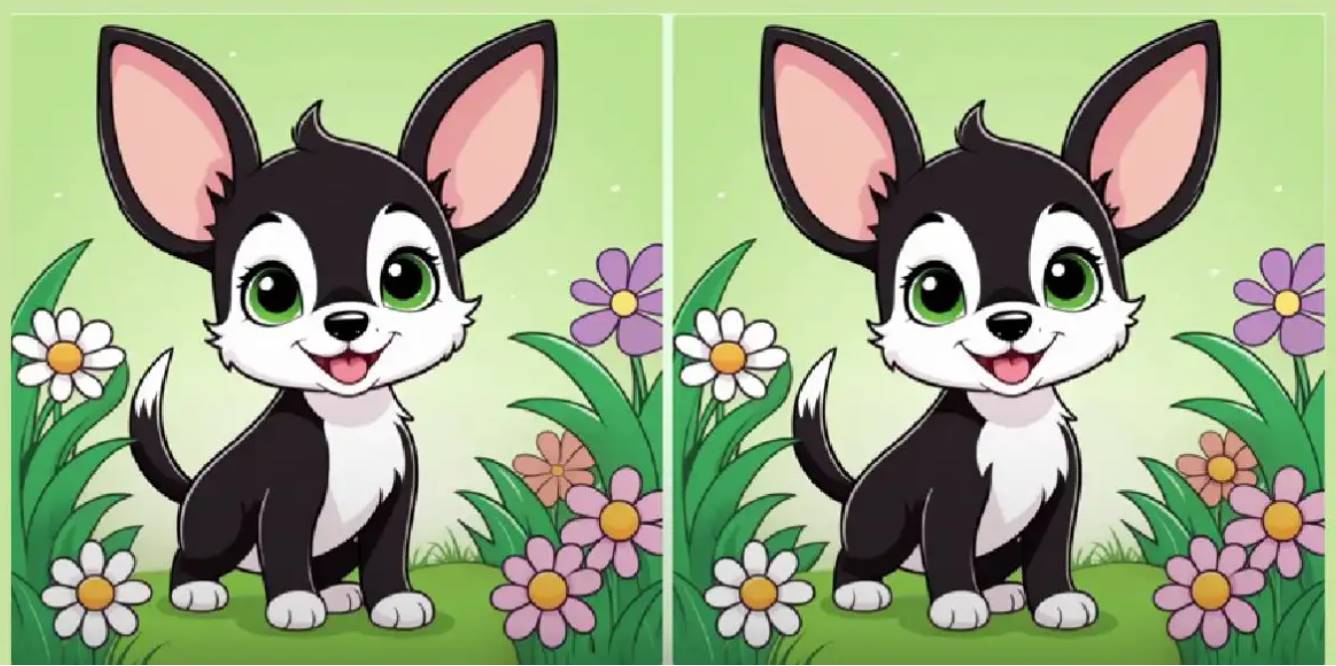 These absolutely adorable images hide three differences from you. Can you find all of them?