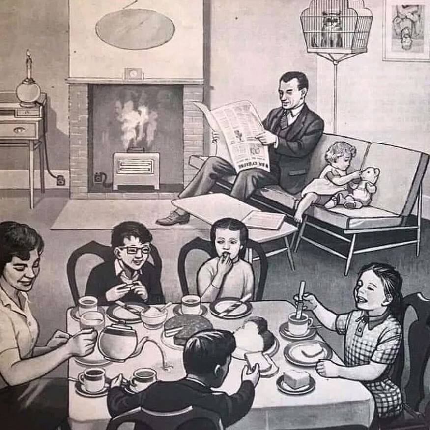 What’s wrong with the family in the picture: an intriguing retro puzzle from the 50s is in high demand again on social media.