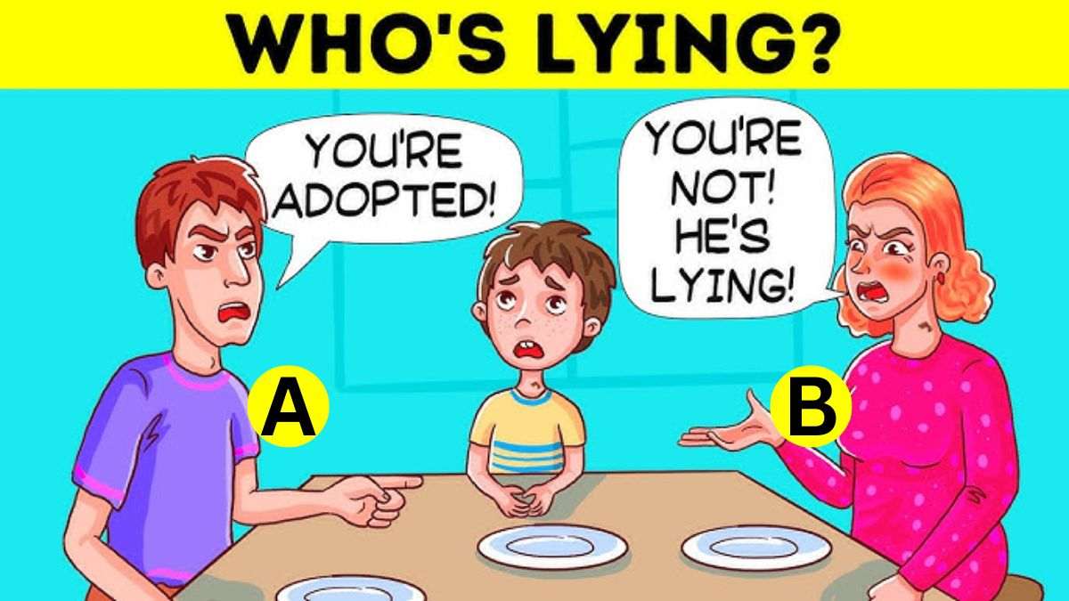 Brain Teaser IQ Test: Spot Who Is Lying? Only 2% With Detective Skills Answer Correctly In 5 Seconds!