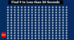 Brain Teaser: Only the sharpest brains can find the number 9 in under 20 seconds