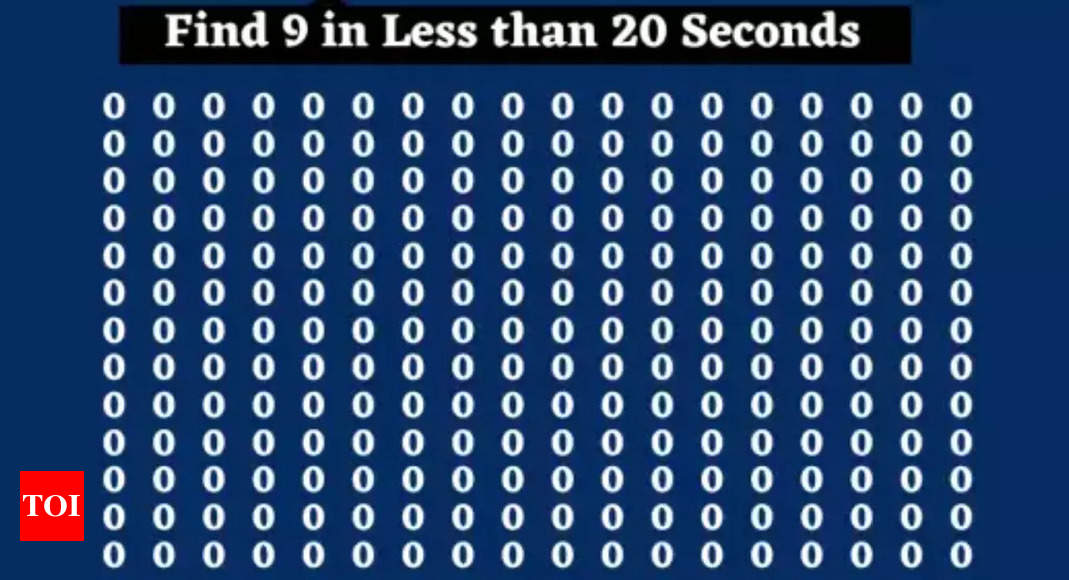 Brain Teaser: Only the sharpest brains can find the number 9 in under 20 seconds