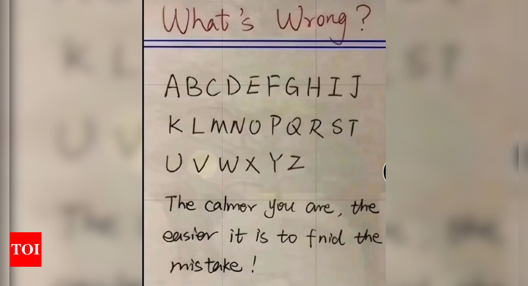 Brain teaser test: Find out the mistake in this image in under 5 seconds