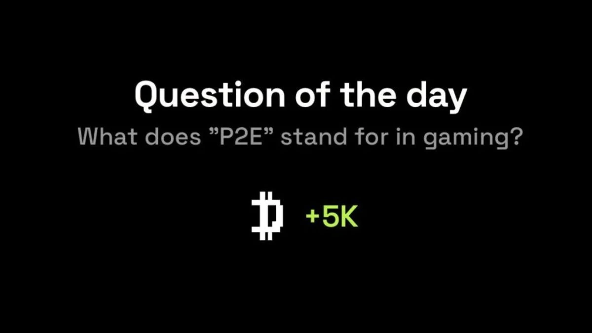 Dropee question of the day code 16 December What does “P2E” stand for in gaming?