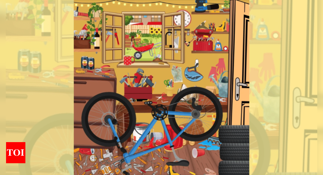 Optical Illusion: Can you spot the screwdriver to repair the cycle in this picture? |