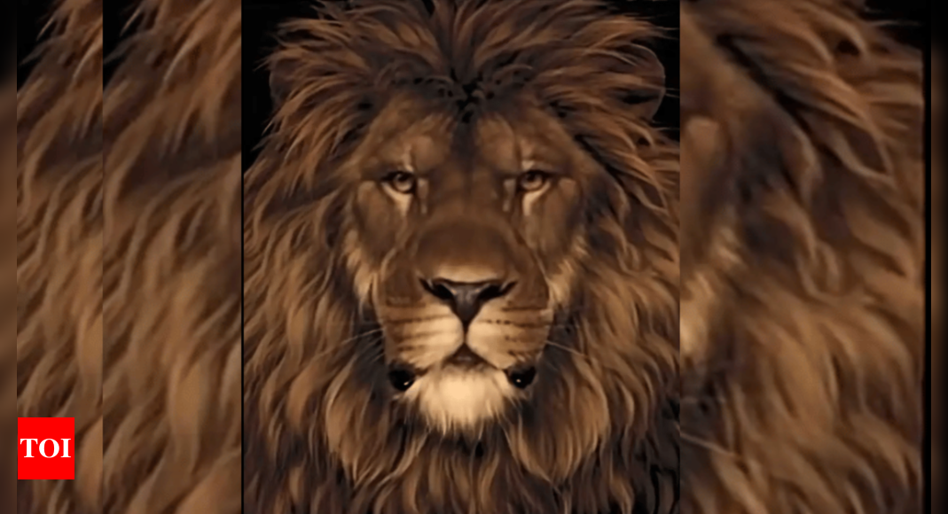 Optical Illusion: Can you spot the second animal in this Lion' picture?