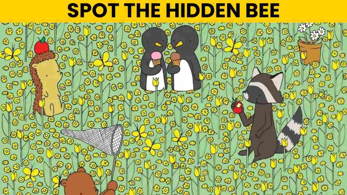 Optical Illusion IQ Test: Can You Spot The Hidden Bee In 5 Seconds?