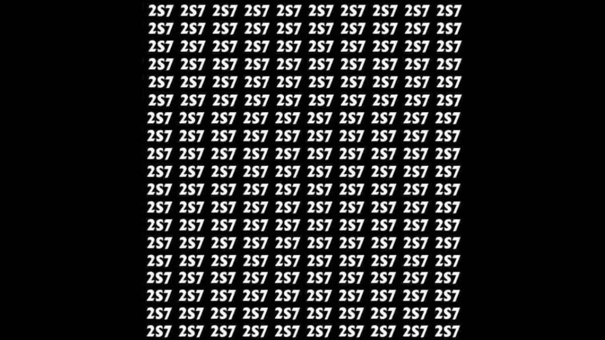 Optical Illusion IQ Test: Can You Spot The Number 257 Hidden Among 2S7s In 5 Seconds?