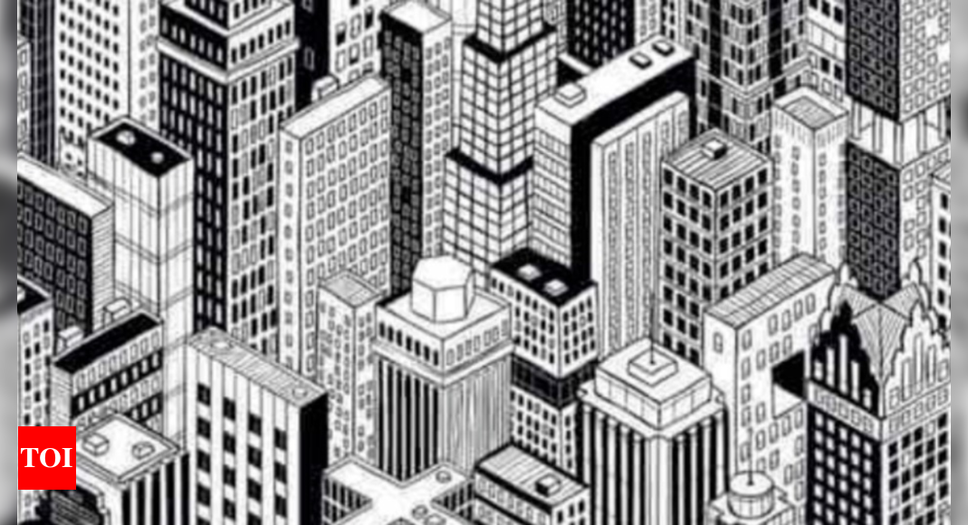 Optical Illusion: Only the one with sharpest vision can find the cat among skyscrapers |