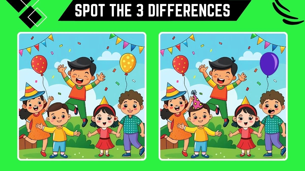 Optical Illusion Spot the Difference Game: Only Eagle Eyes Can Spot the 3 Differences in this Image in 12 Secs