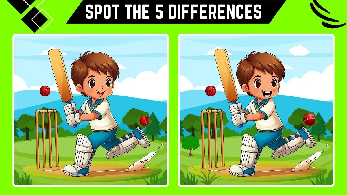 Optical Illusion Spot the Difference Game: Only Genius with Sharp Eyes Can Spot the 5 Differences in this Boy Image in 10 Secs