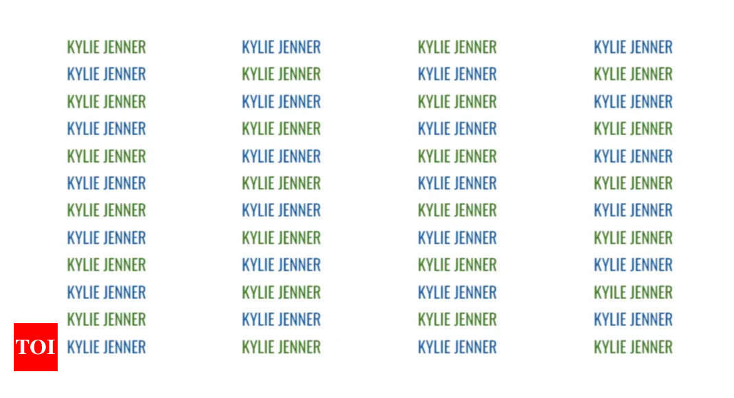 Optical Illusion: Spot the Wrong Spelling of Kylie Jenner | Test Your Cognitive Skills |