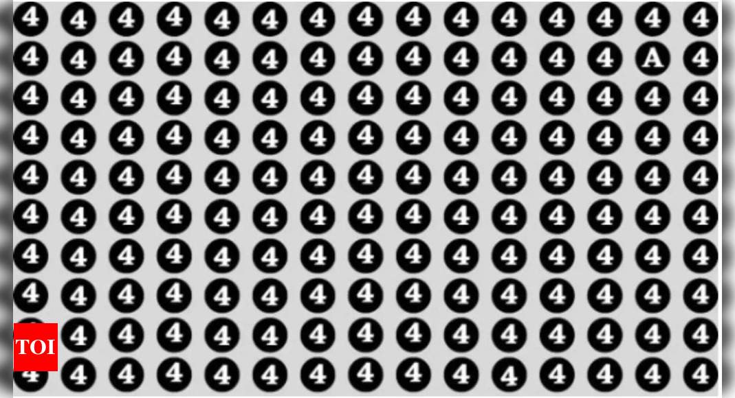 Optical Illusion: Spot the letter ‘A’ among the sea of numbers in 10 seconds