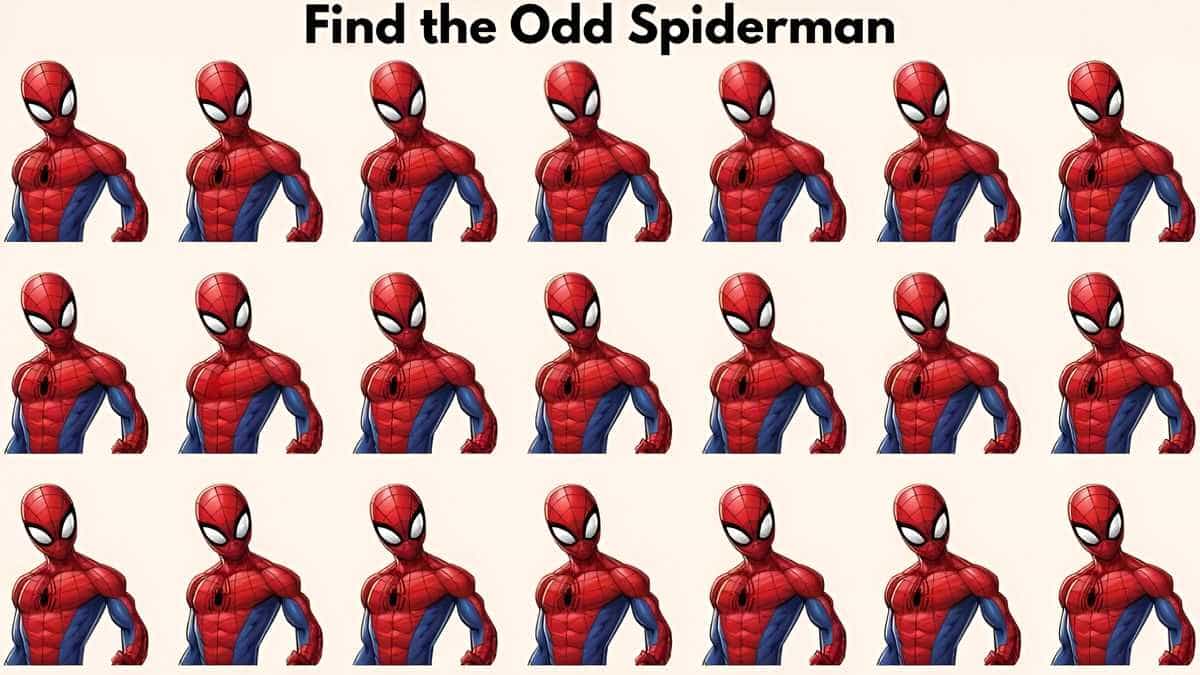 Optical Illusion: Think You’re Observant? Find the Odd Spiderman in 4 Seconds!