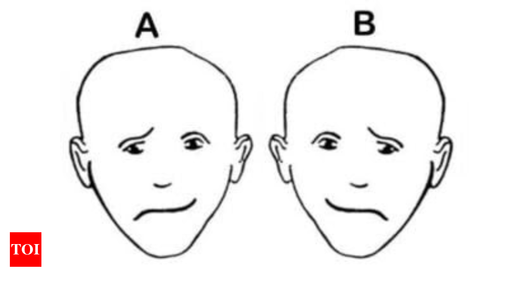 Personality test: Which face is smiling among the two? |