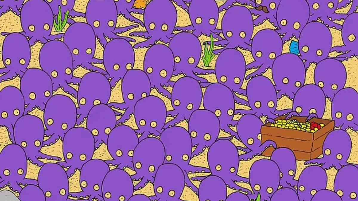 Picture Puzzle IQ Test: Can You Spot The Fish Hiding Among Octopuses In 5 Seconds?