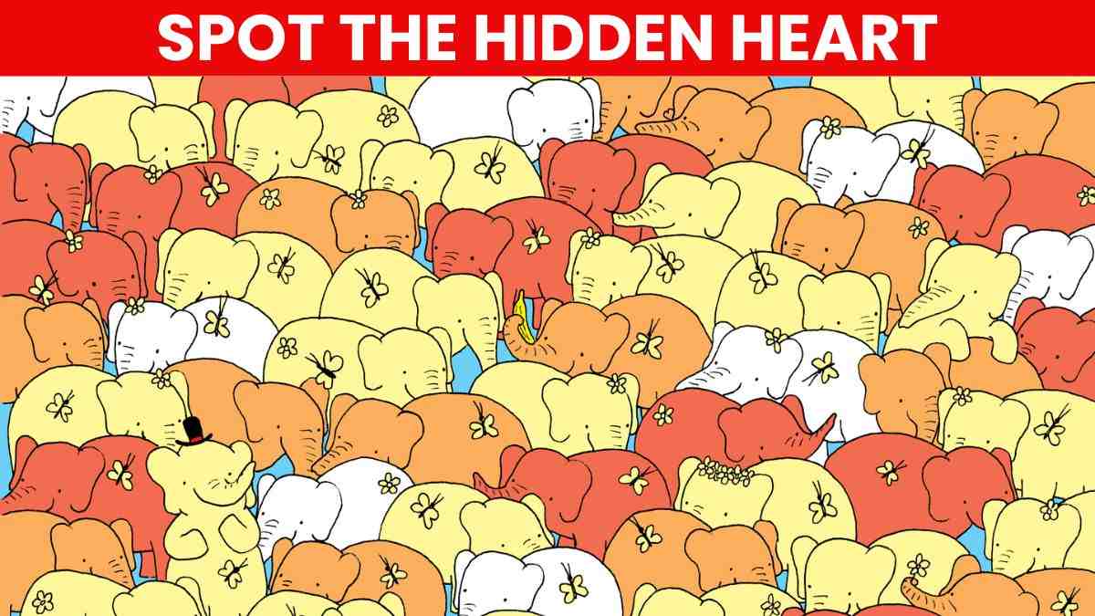 Picture Puzzle IQ Test: Can You Spot The Hidden Heart? Prove Your Observation Skills In 5 Seconds!