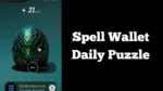 Spell Wallet Daily Puzzle 26 December 2024