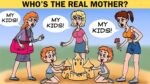 Brain Teaser IQ Test: Only the sharpest minds can find who’s the real mother in 5 seconds!