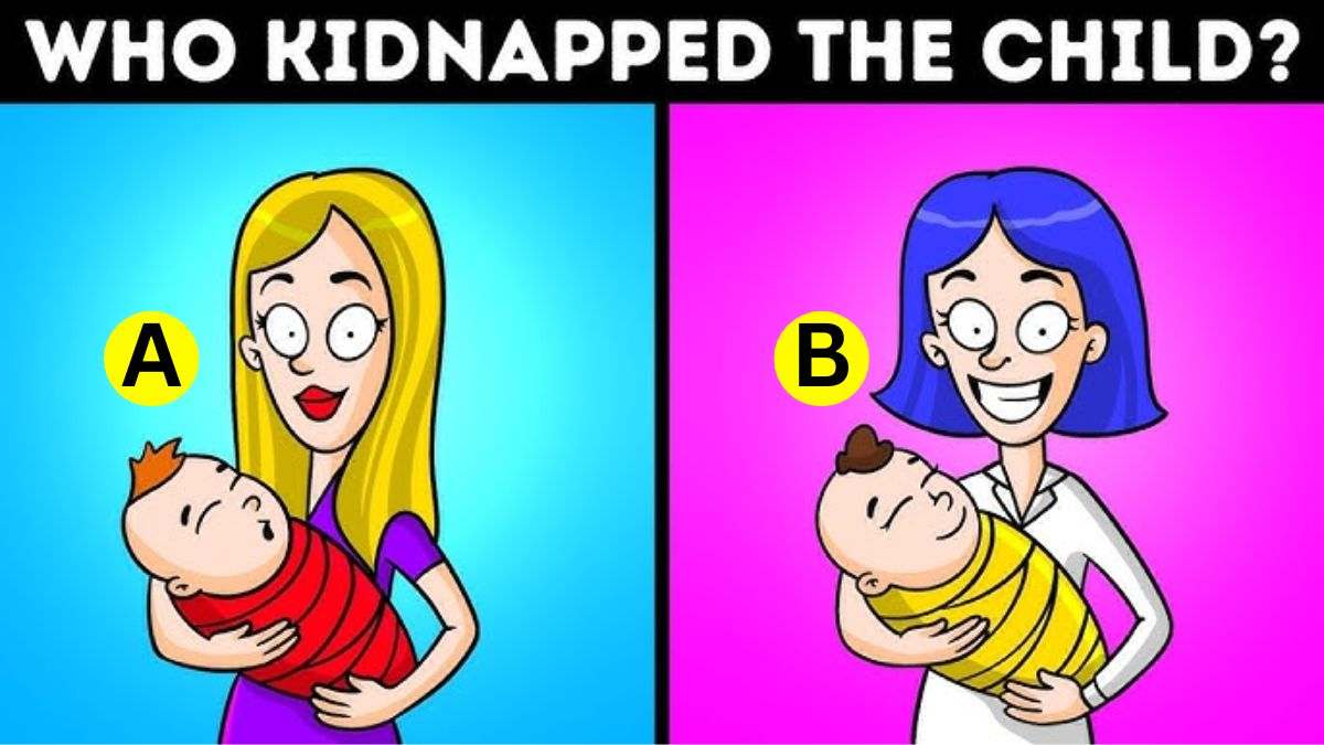 Brain Teaser IQ Test: Spot Who Is the Kidnapper? Only 1% Genius Minds Can Solve It In 5 Seconds!