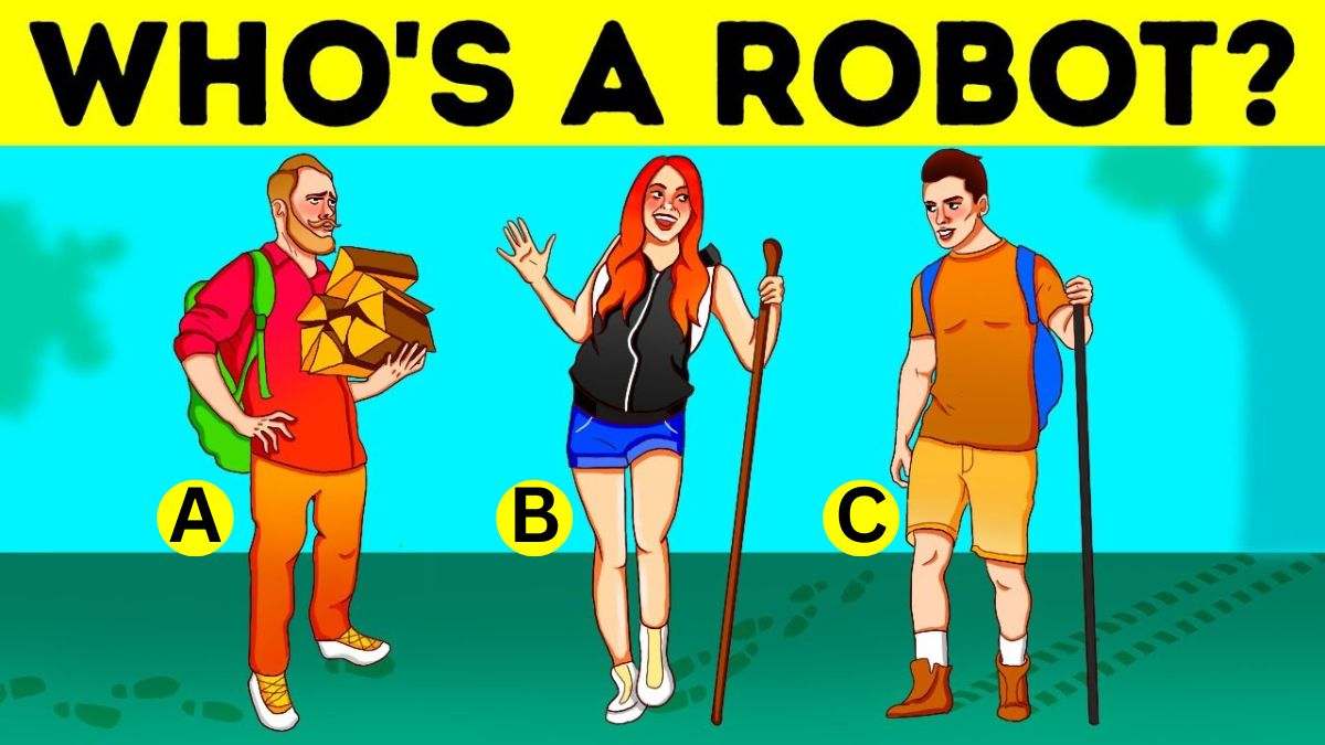 Brain Teaser: Spot Who Is A Robot? Only 1% Highly Attentive Pass This IQ Test In 5 Seconds!